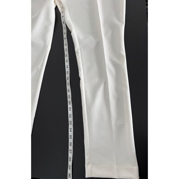 NWT New York & Company Pants 14 White Lace High Waist Super Slim Quiet Luxury - Picture 15 of 15